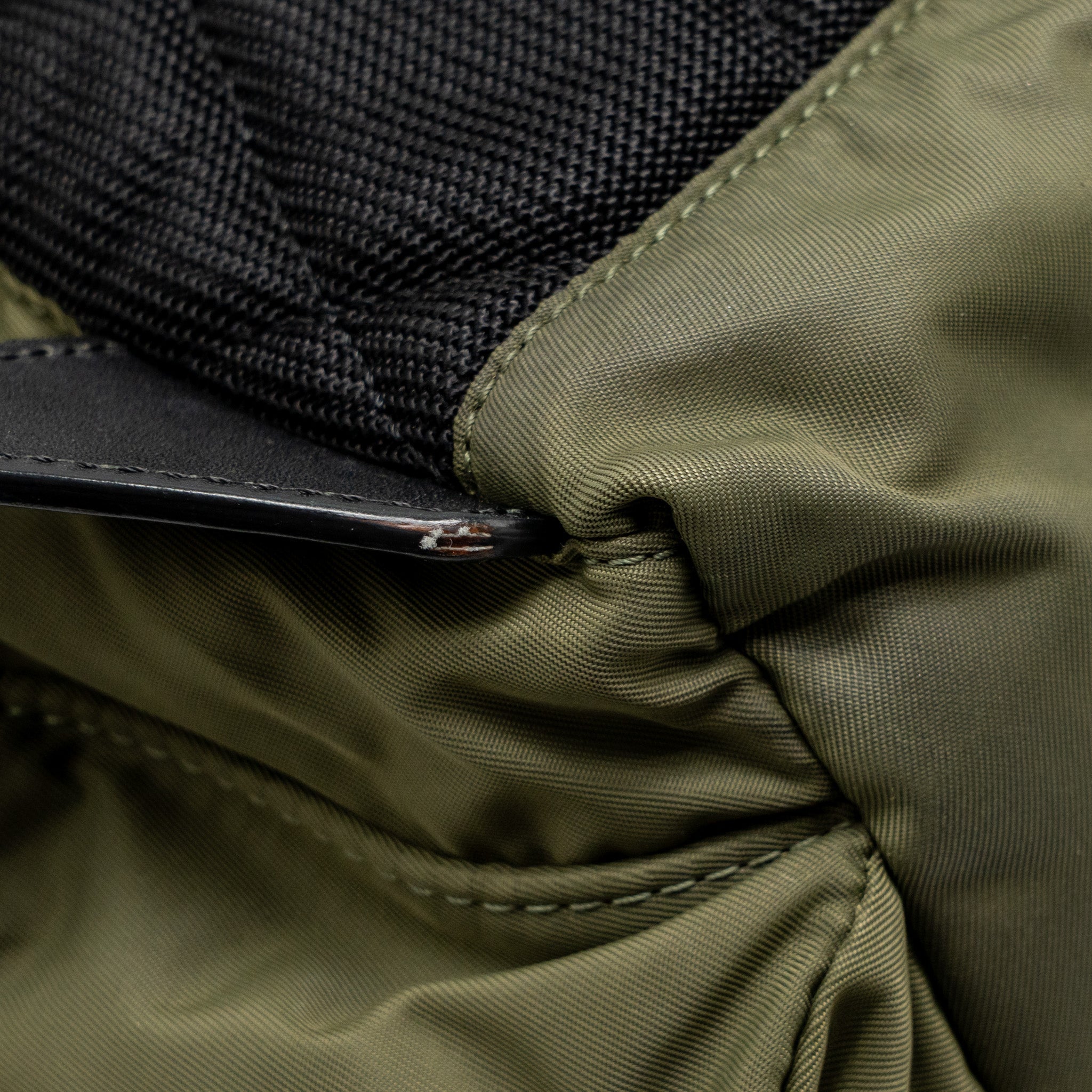 PATCHES RUCKSACK MEDIUM BACKPACK NYLON DARK GREEN GHW