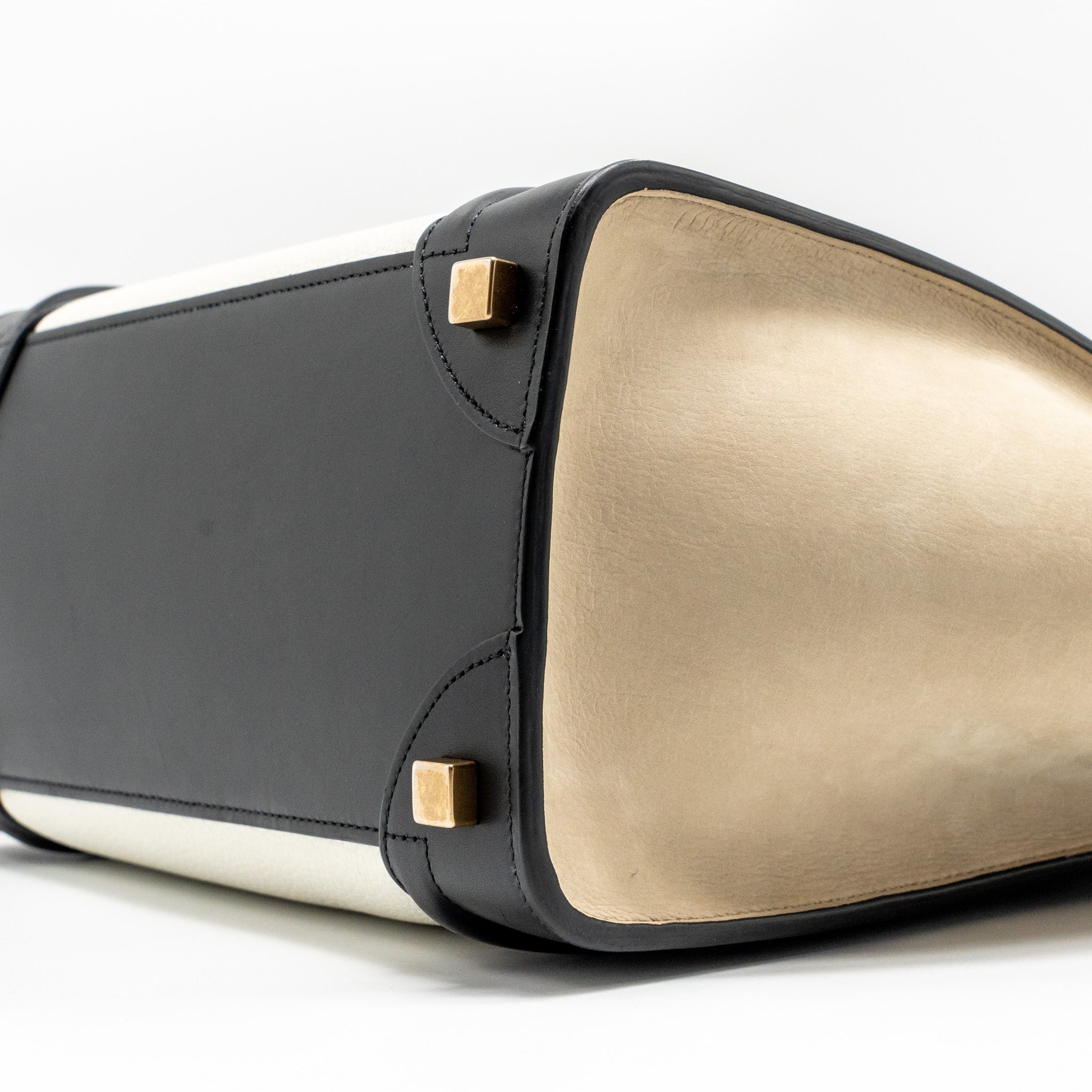 MICRO LUGGAGE BAG CALFSKIN WHITE/MULTICOLOUR GHW