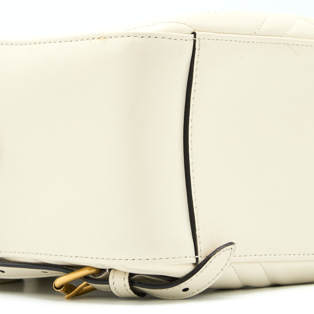 GG MARMONT BACKPACK CALFSKIN WHITE GHW