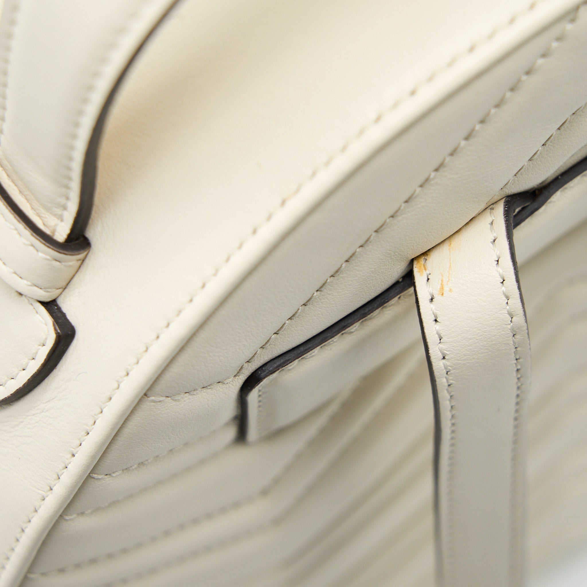 GG MARMONT BACKPACK CALFSKIN WHITE GHW