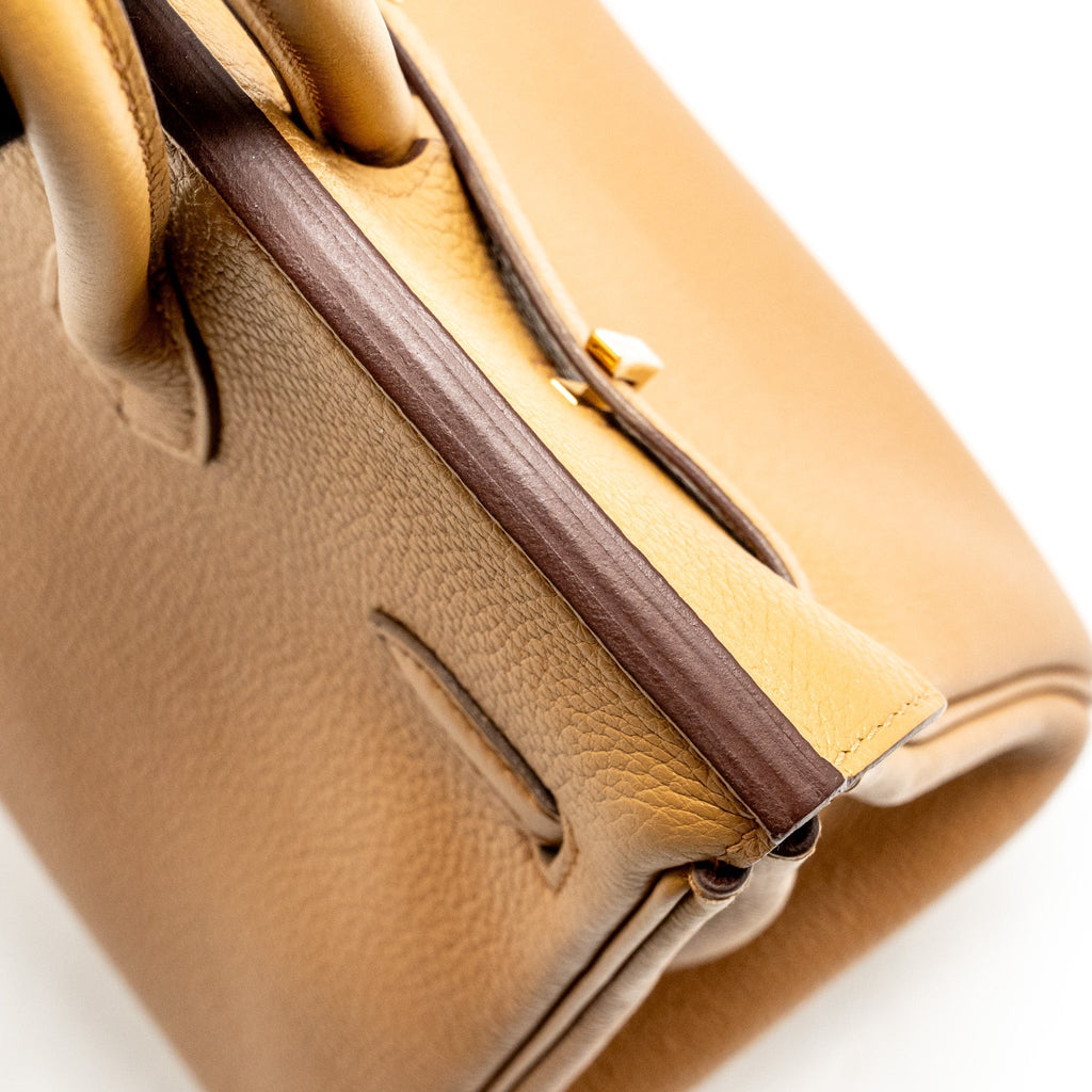 HERMES BIRKIN 25 TOGO BISCUIT GHW