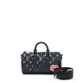 KEEPALL XS DENIM BLACK/LEATHER SHW