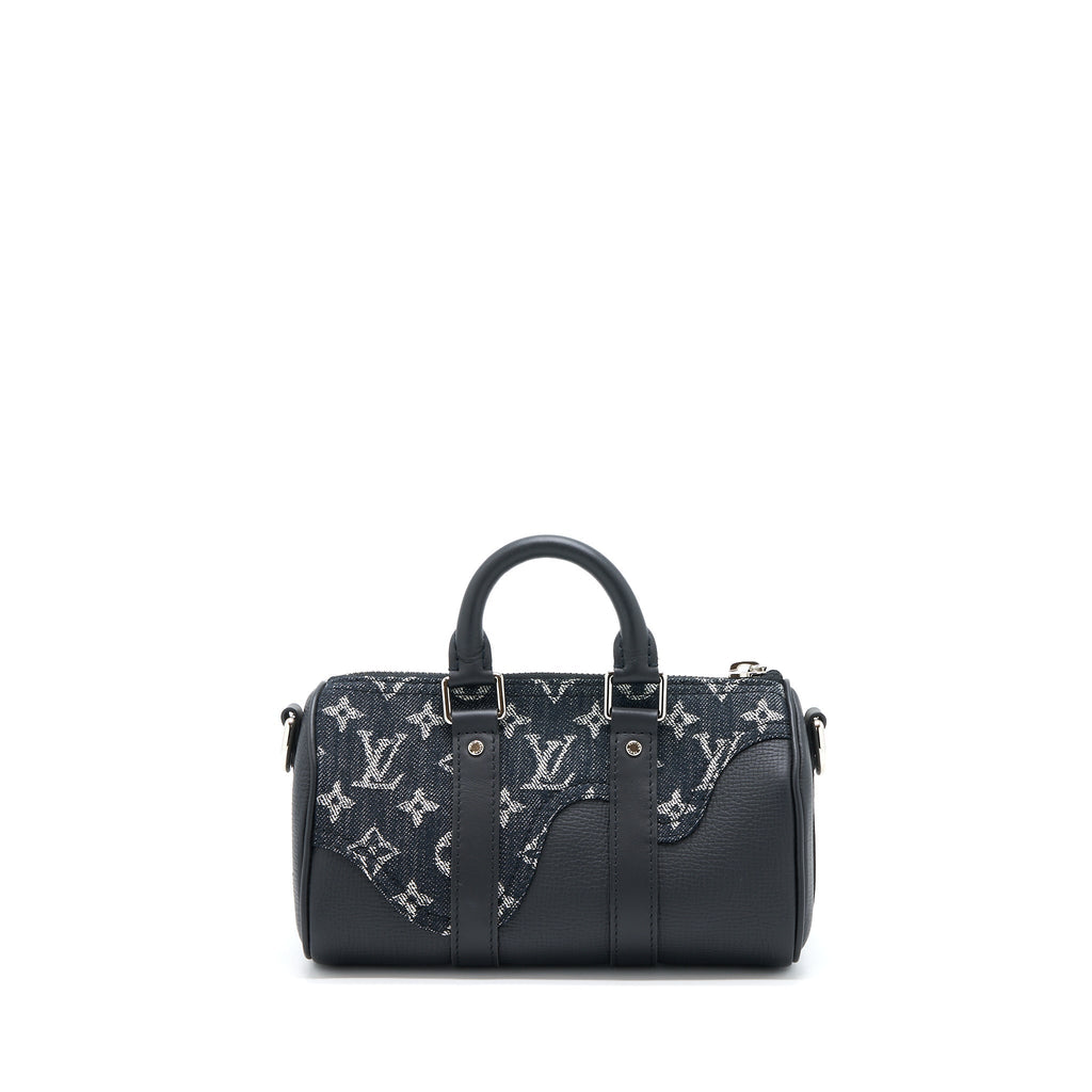 KEEPALL XS DENIM BLACK/LEATHER SHW