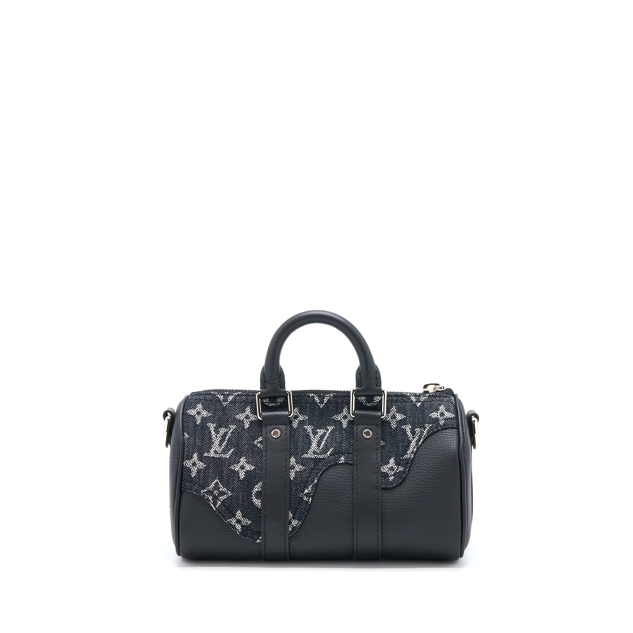 KEEPALL XS DENIM BLACK/LEATHER SHW