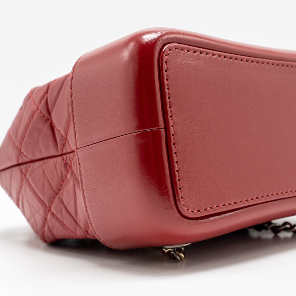 SMALL GABRIELLE BACKPACK CALFSKIN RED MULTICOLOUR HARDWARE