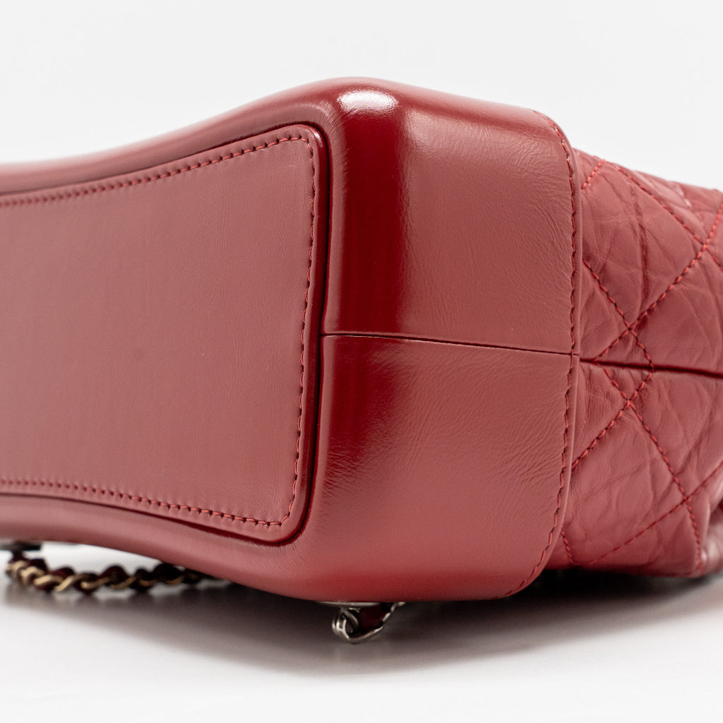 SMALL GABRIELLE BACKPACK CALFSKIN RED MULTICOLOUR HARDWARE
