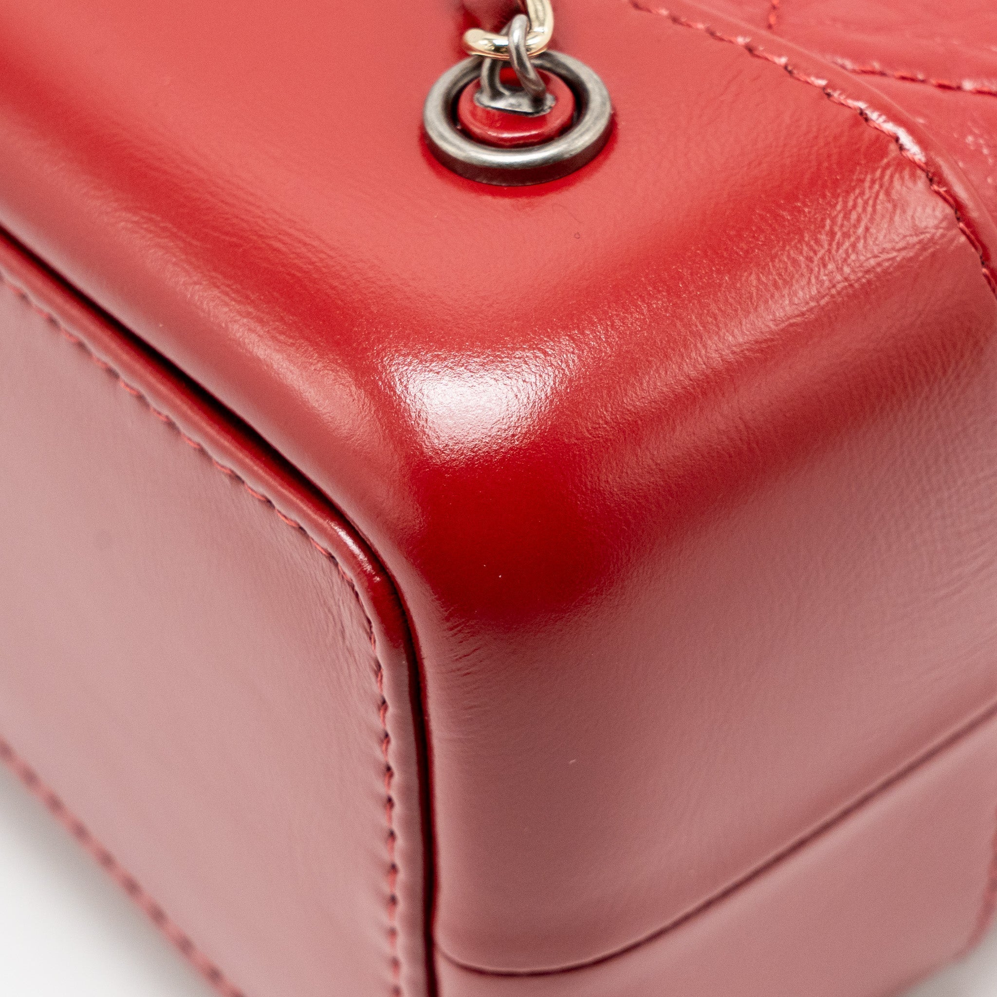 SMALL GABRIELLE BACKPACK CALFSKIN RED MULTICOLOUR HARDWARE