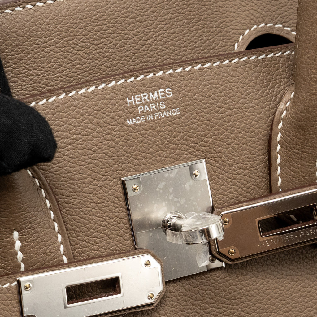 HERMES BIRKIN SHOULDER 29 EVERCOLOR ETOUPE SHW