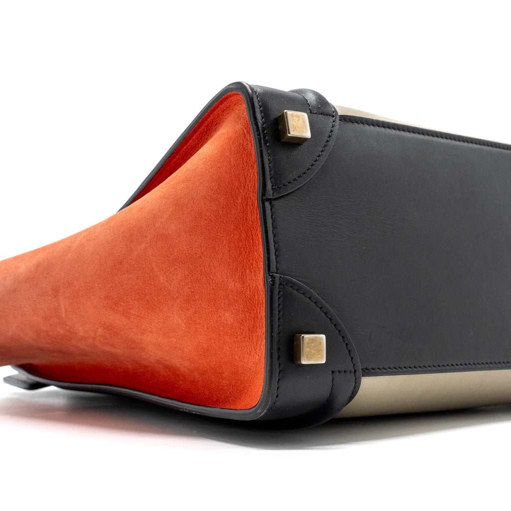 MICRO LUGGAGE CALFSKIN / SUEDE LEATHER MULTICOLOUR GHW