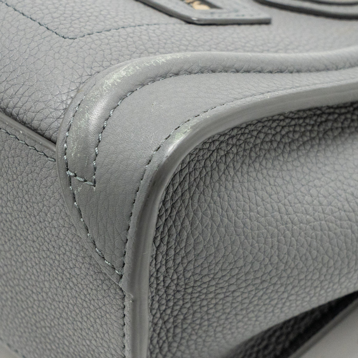 Celine Nano Luggage Bag Calfskin Grey GHW