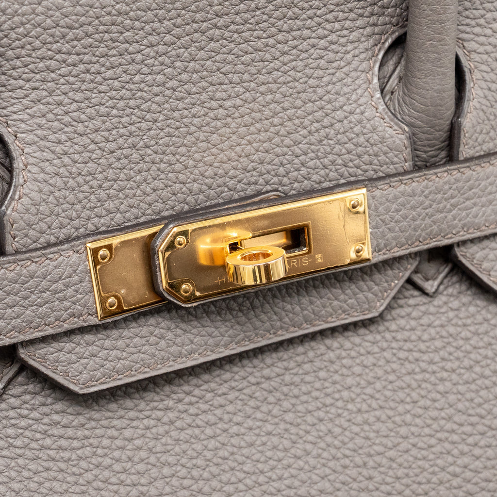 HERMES BIRKIN 30 TOGO GRIS ETAIN RGHW