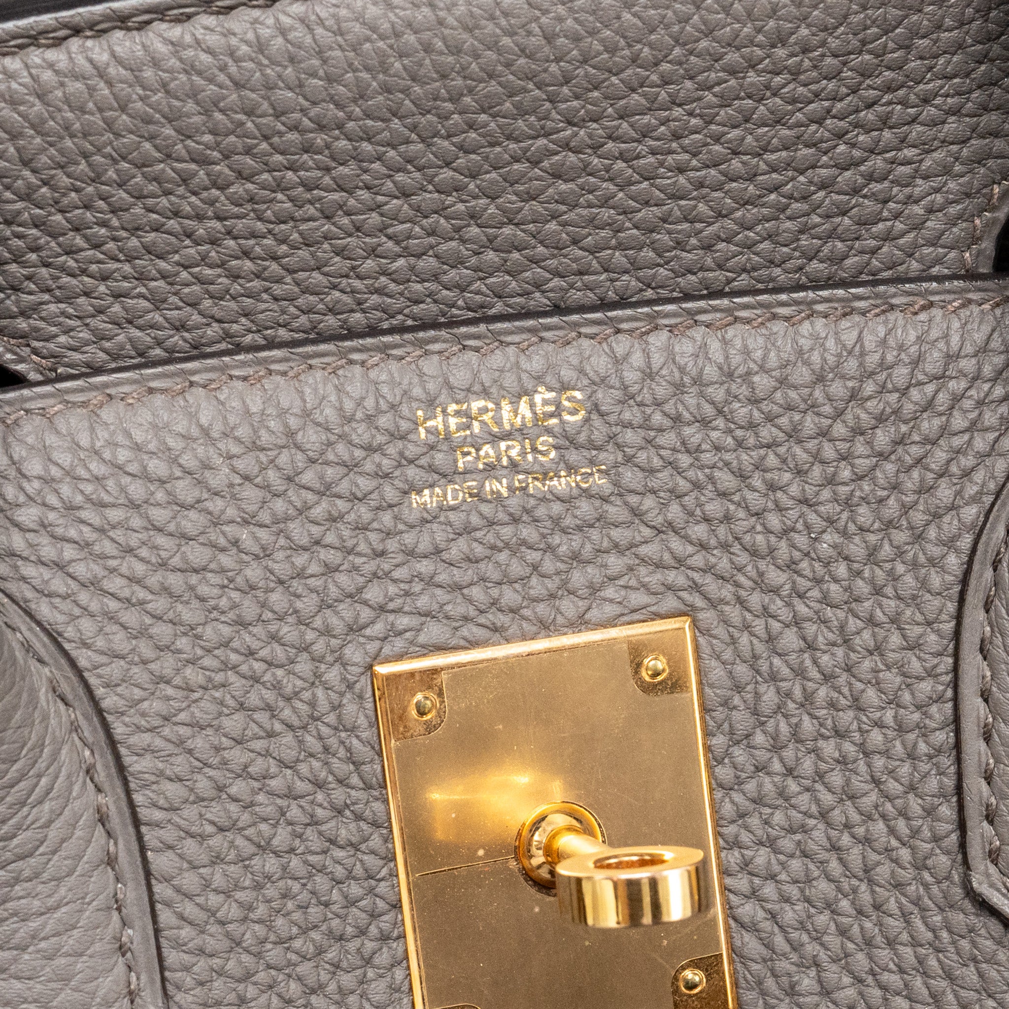 HERMES BIRKIN 30 TOGO GRIS ETAIN RGHW