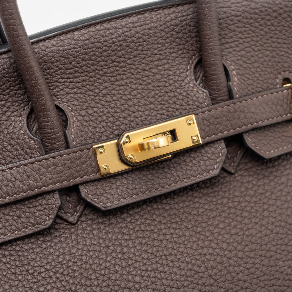 HERMES BIRKIN 25 TOGO EBENE GHW