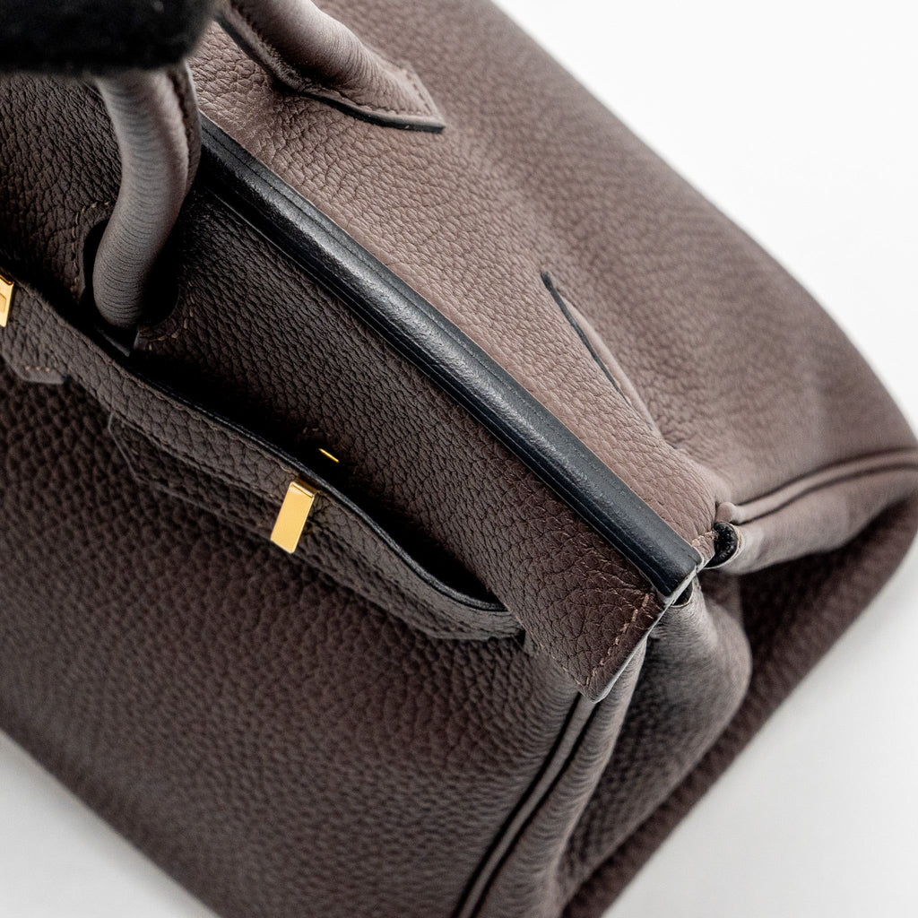HERMES BIRKIN 25 TOGO EBENE GHW