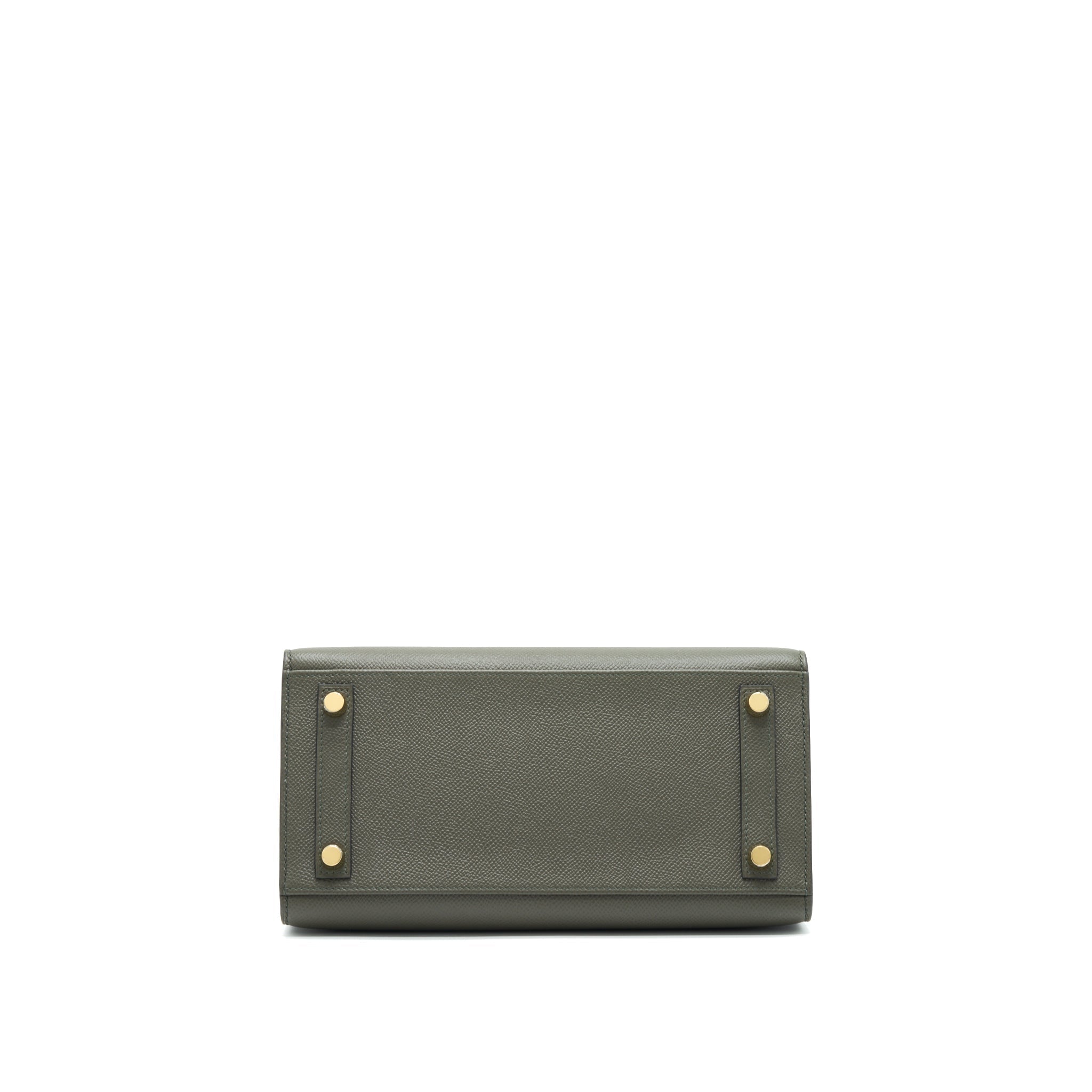 HERMES BIRKIN 25 C6 VERT DE GRIS EPSOM LEATHER GHW