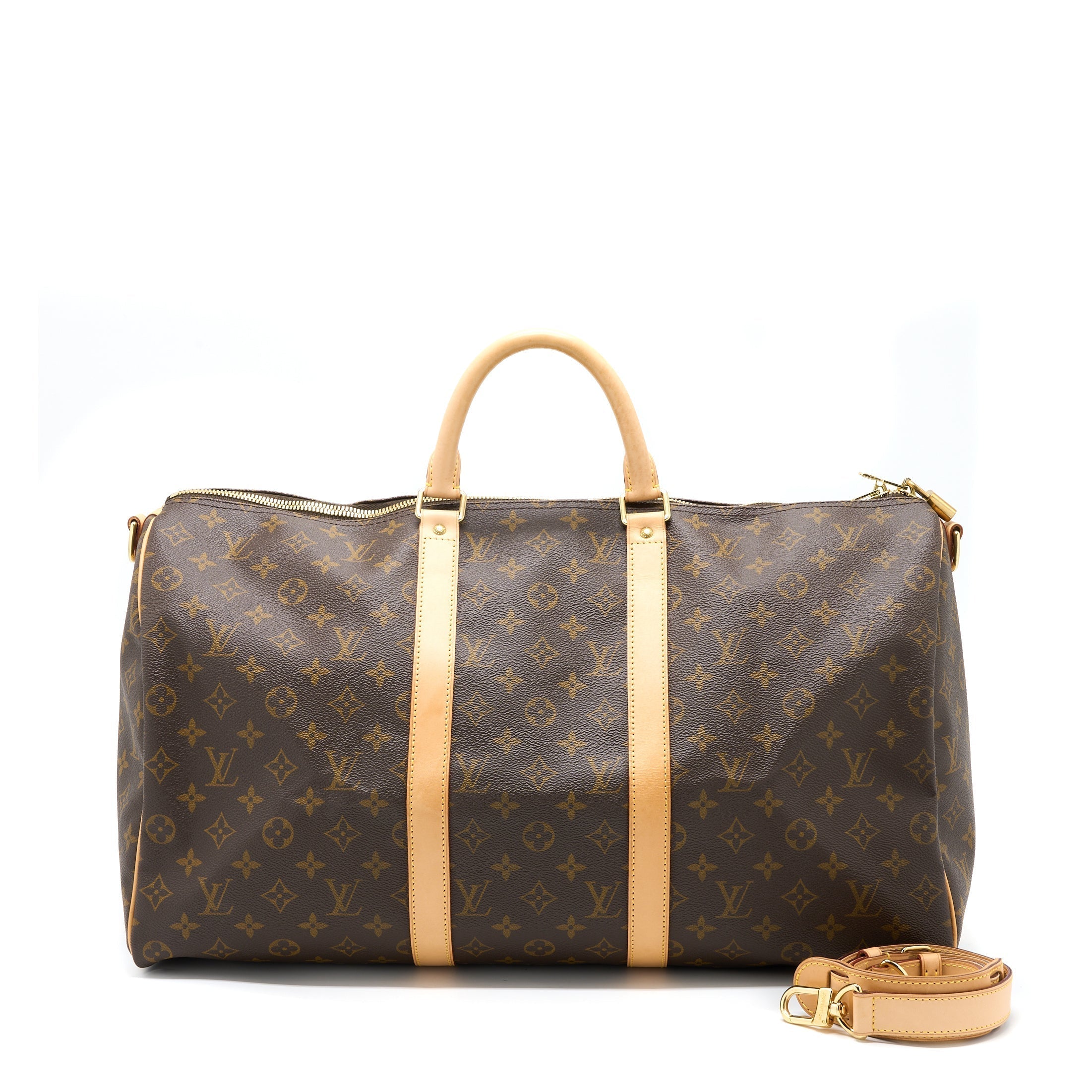 KEEPALL BANDOULIERE 50 MONOGRAM CANVAS GHW