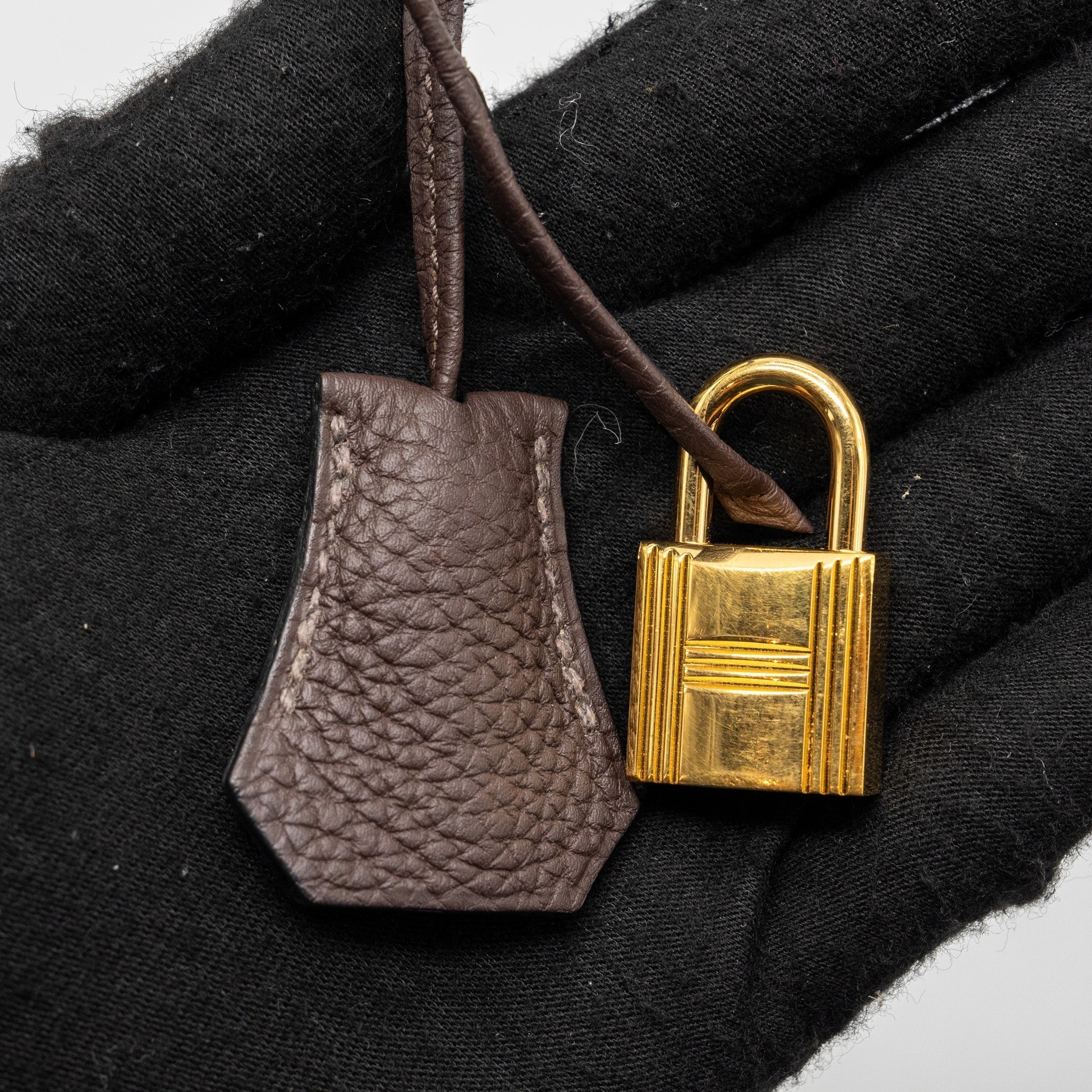 HERMES BIRKIN 25 TOGO EBENE GHW