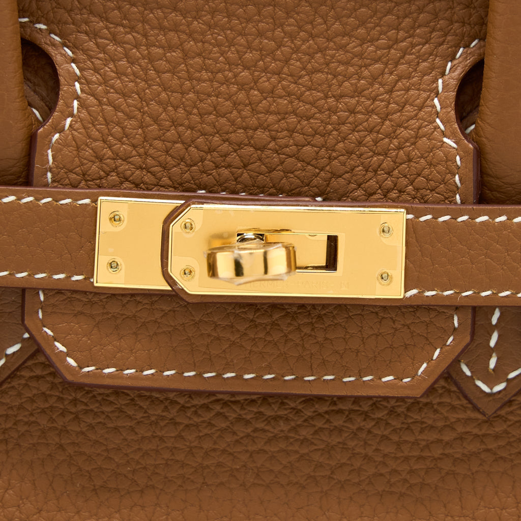 HERMES BIRKIN 25 TOGO GOLD WITH GHW