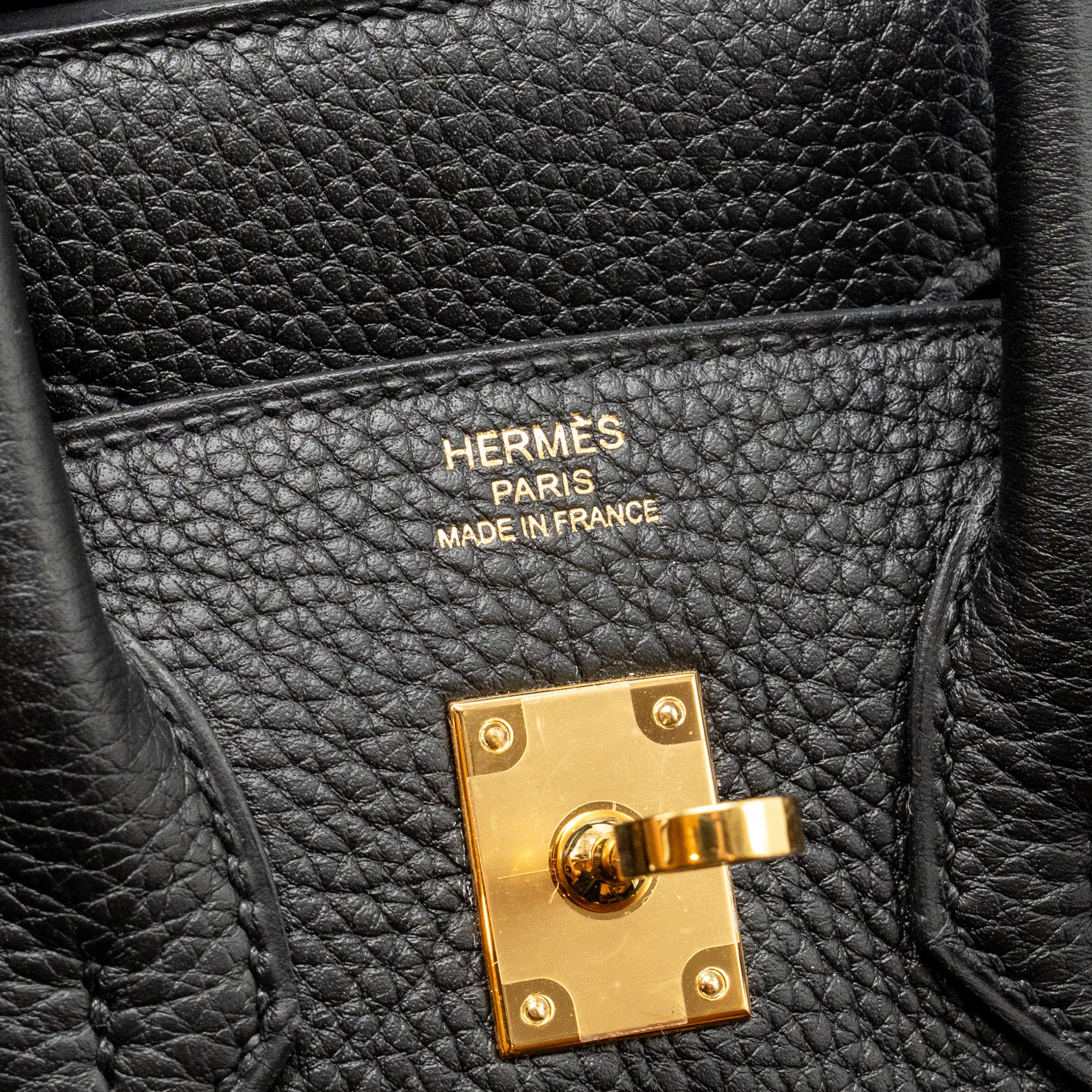 HERMES BIRKIN 25 TOGO BLACK GHW