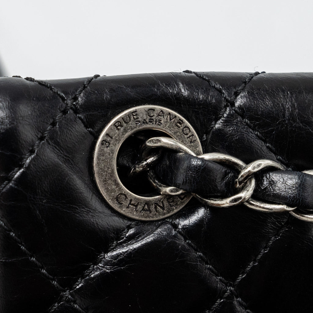 LARGE QUILTED MOUNTAIN  BACKPACK CALFSKIN BLACK SHW
