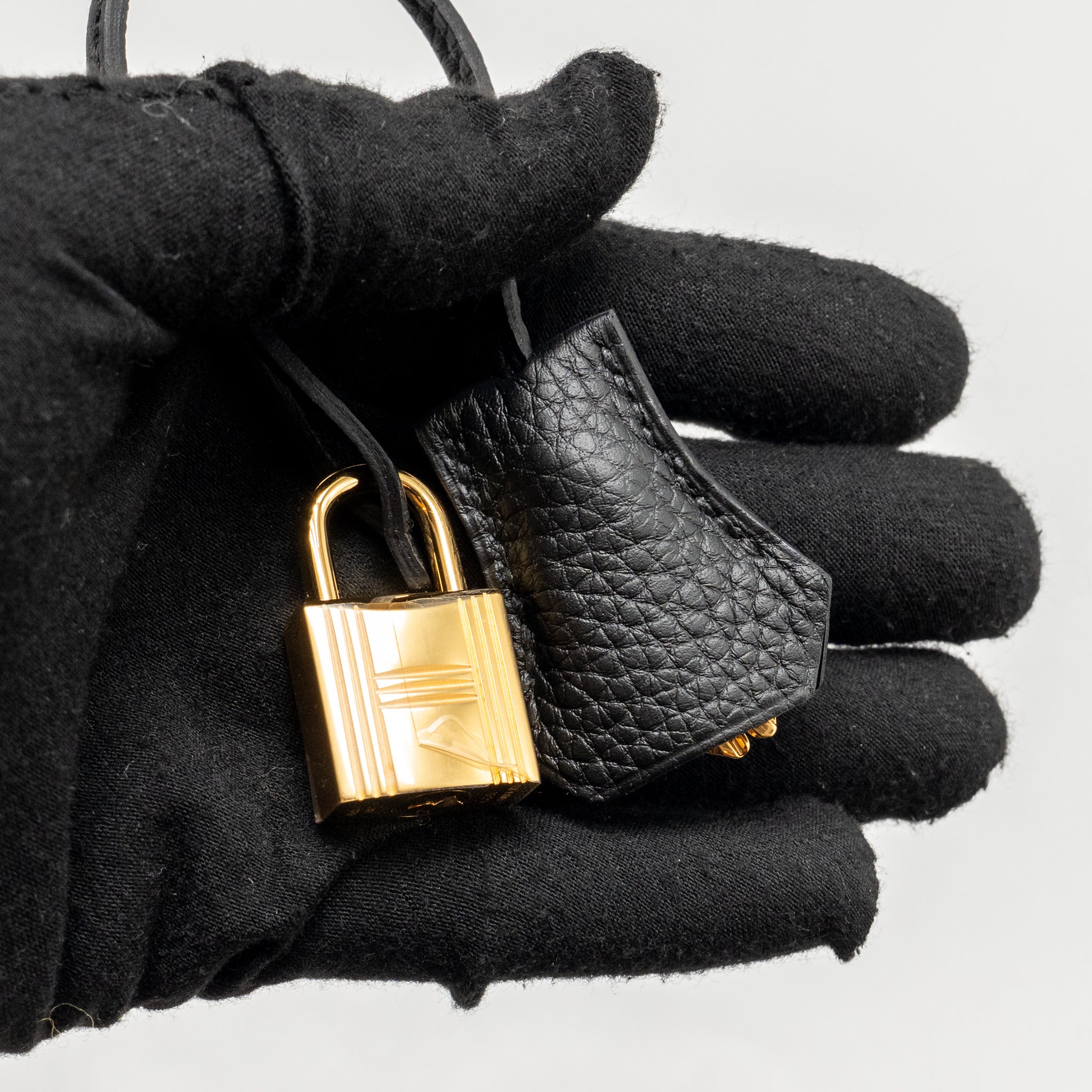 HERMES BIRKIN 25 TOGO BLACK GHW