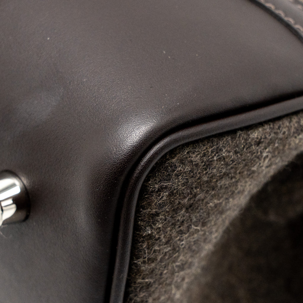 HERMES BIRKIN 25 GO TEAM SWIFT EBENE/BLACK/CHOCOLATE SHW