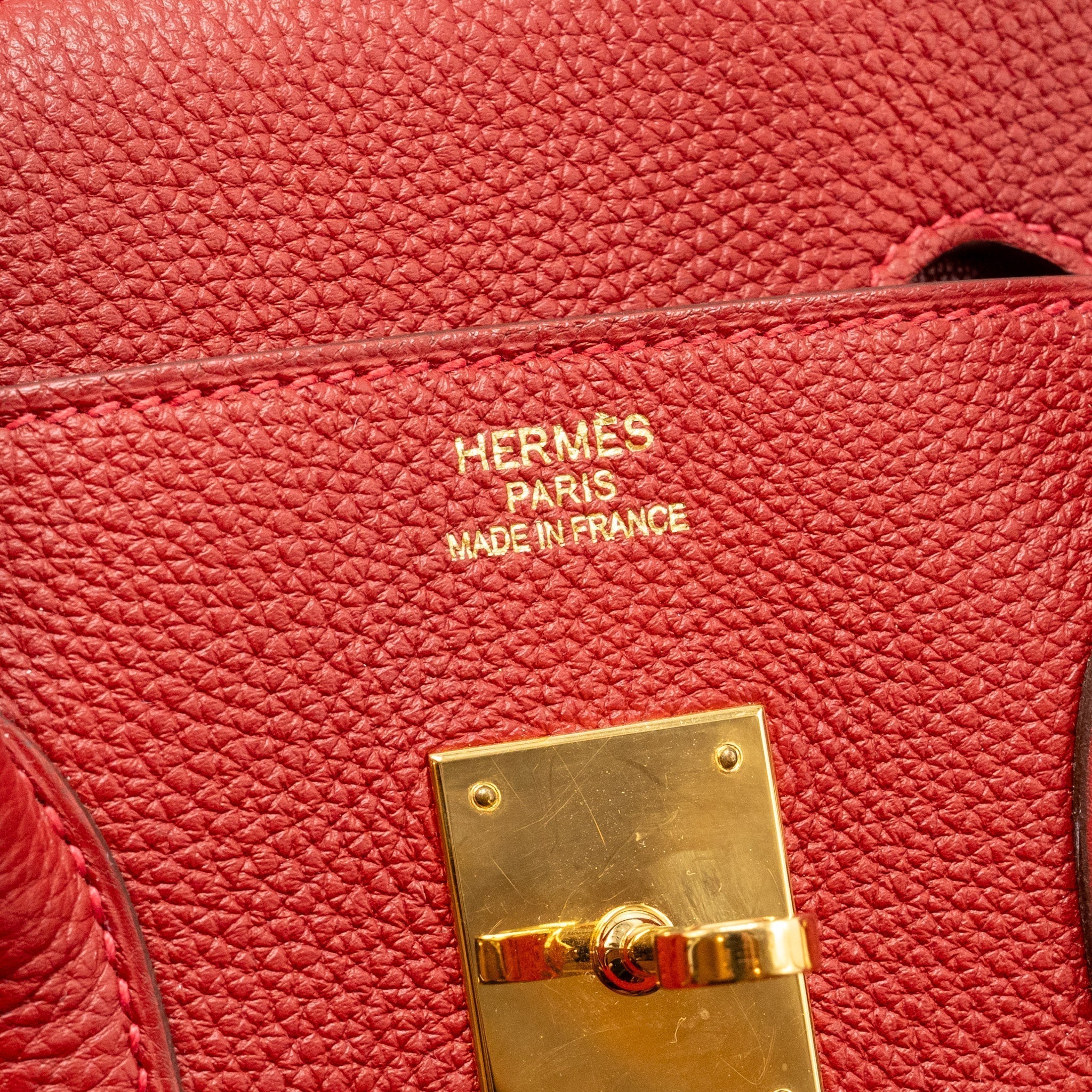 HERMES BIRKIN 35 TOGO ROUGE VIF GHW