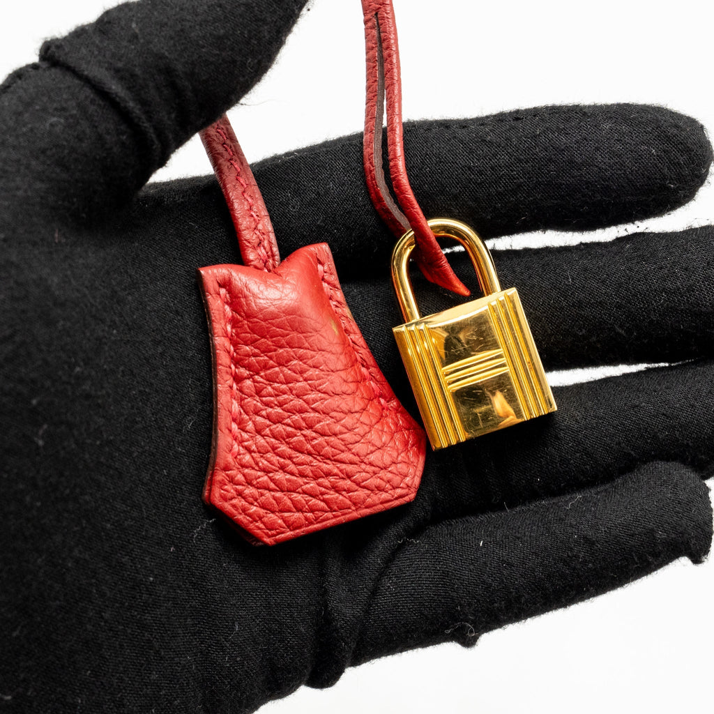 HERMES BIRKIN 35 TOGO ROUGE VIF GHW