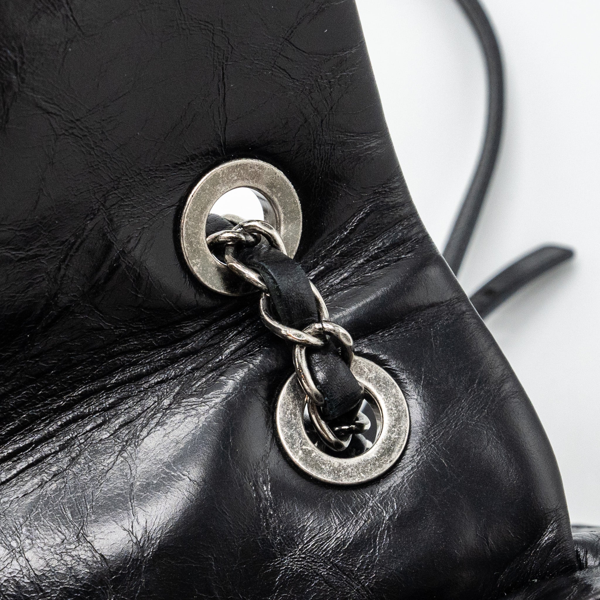 LARGE QUILTED MOUNTAIN  BACKPACK CALFSKIN BLACK SHW