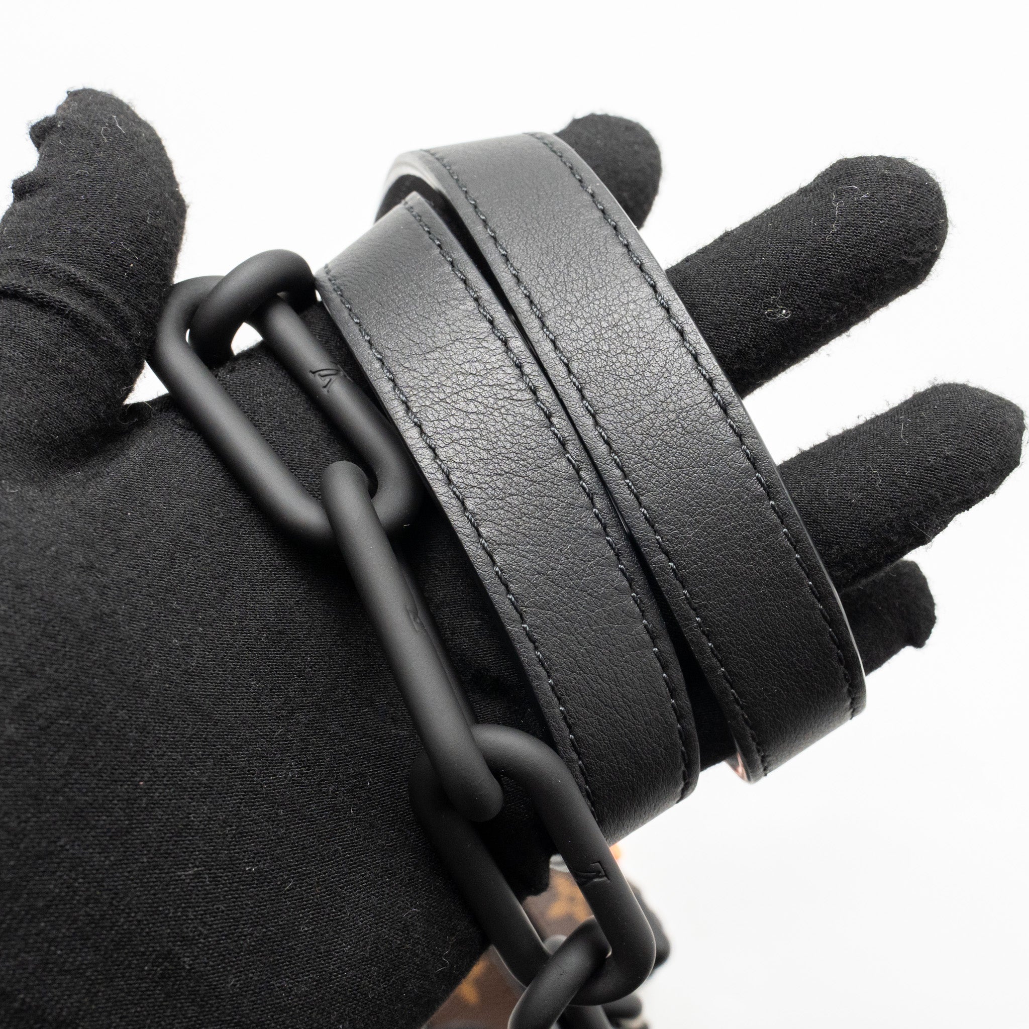 MINI SOFT TRUNK MONOGRAM CANVAS MARA-BLACK/ORANGE HARDWARE