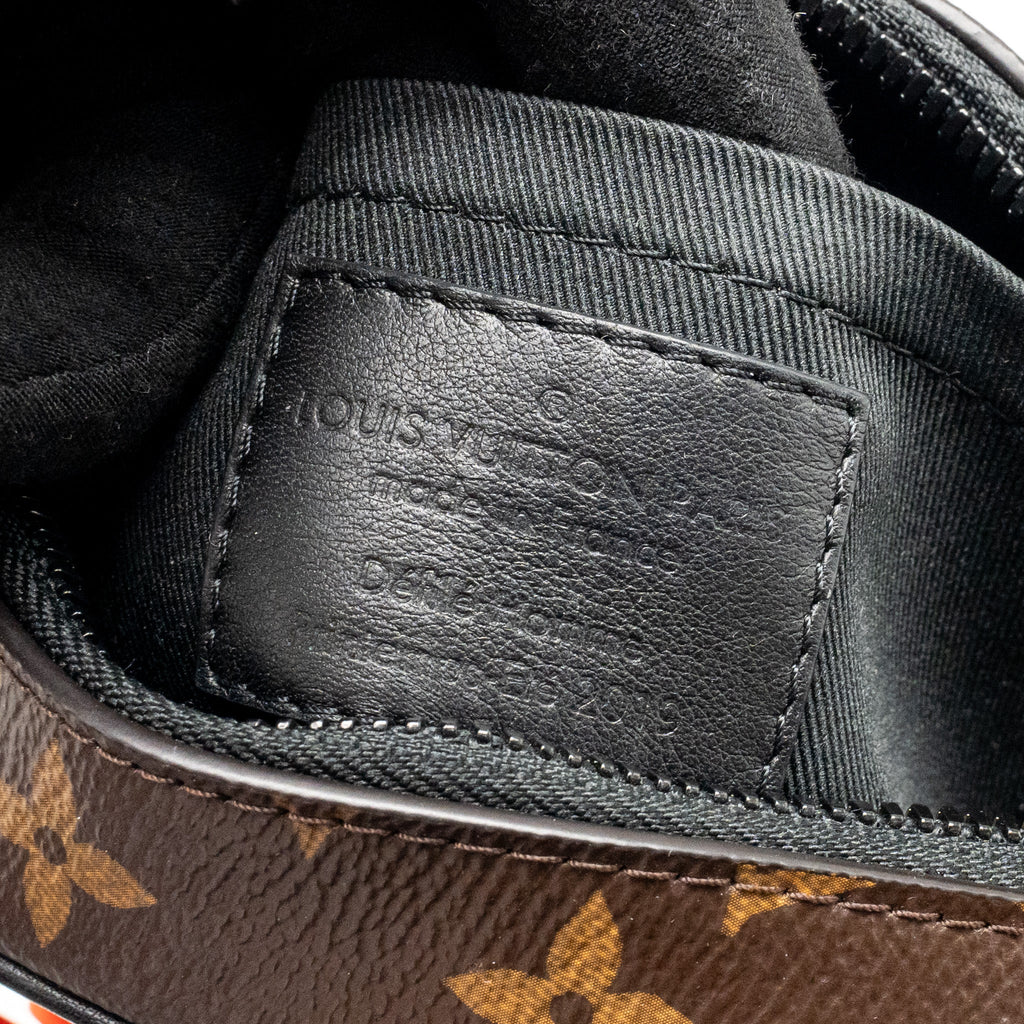 MINI SOFT TRUNK MONOGRAM CANVAS MARA-BLACK/ORANGE HARDWARE