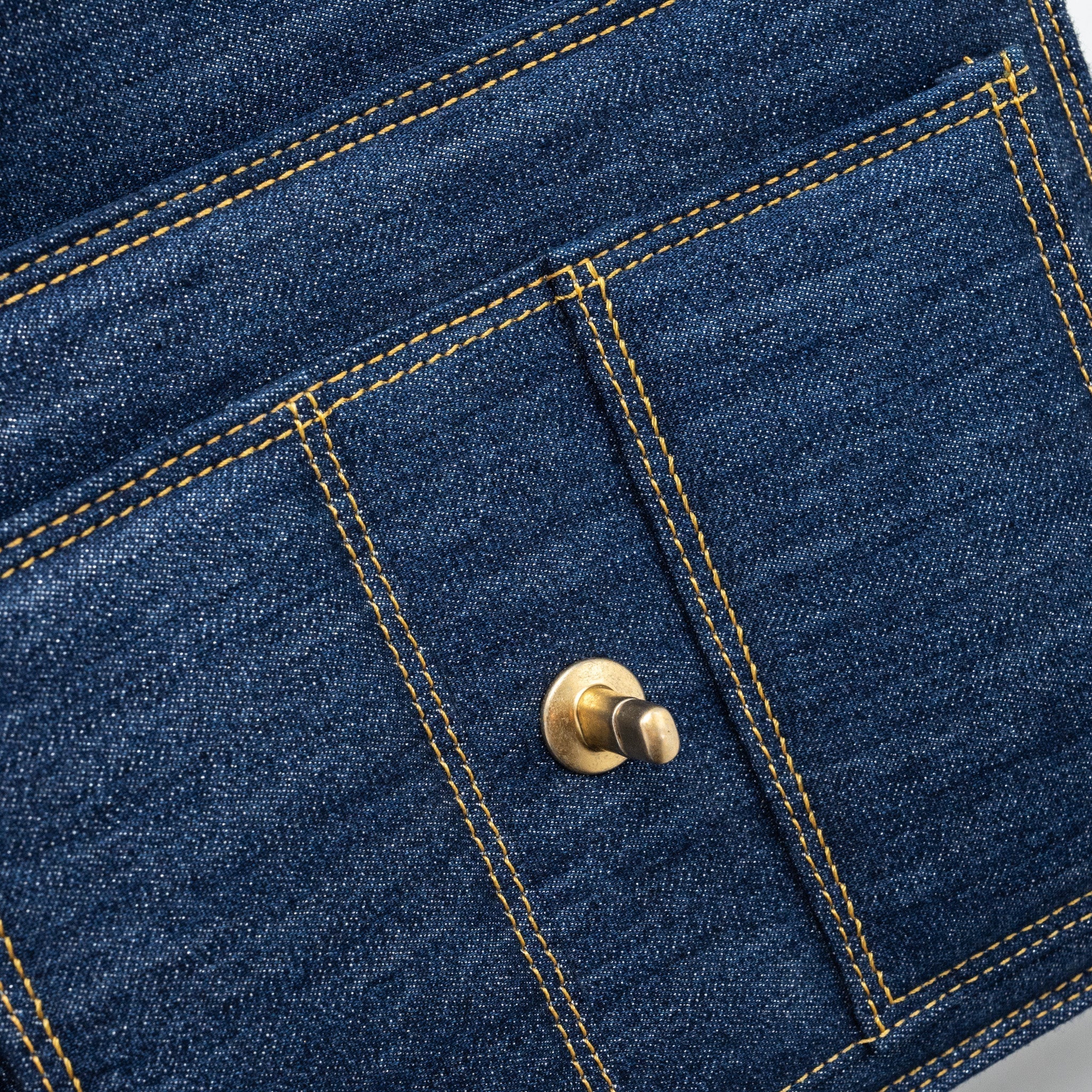 23S FLAP BACKPACK DENIM BLUE WITH GHW (MICROCHIP)