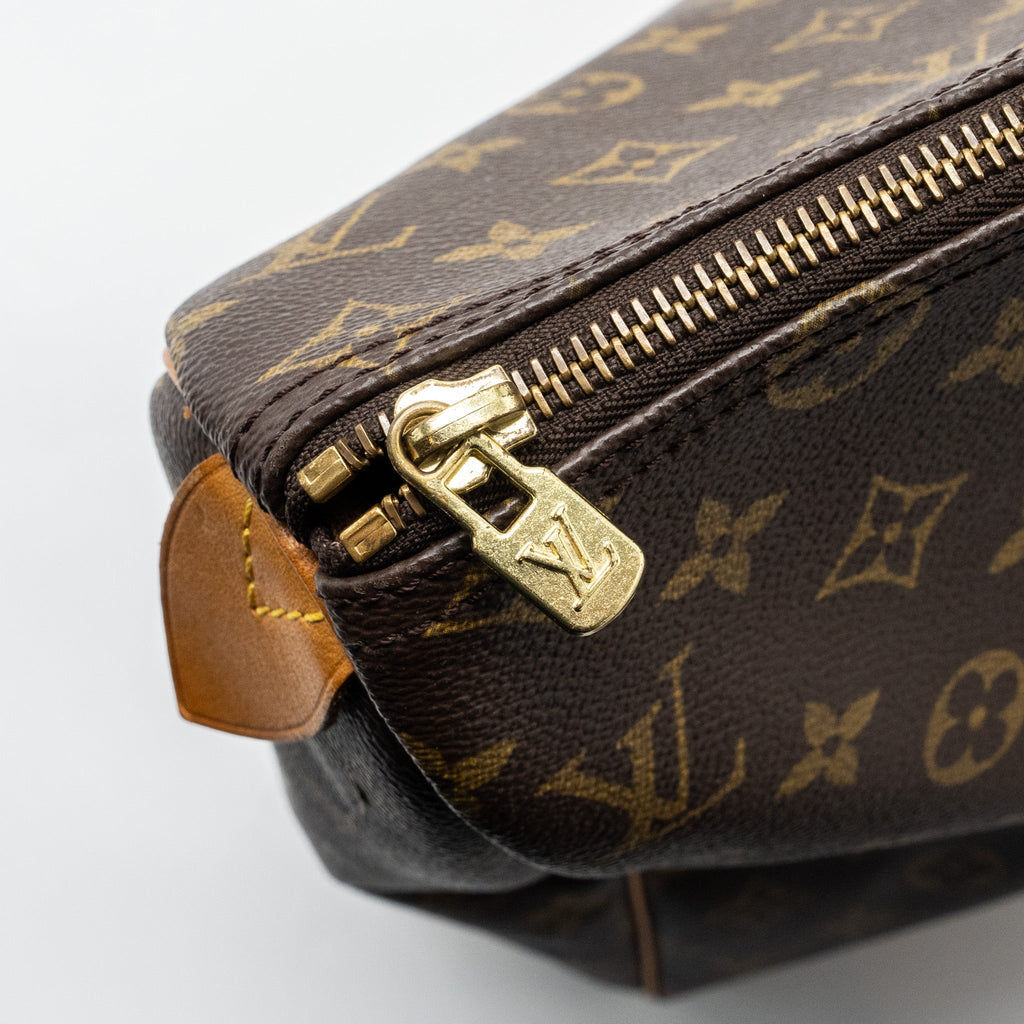 VINTAGE ZIPPER TRAVEL BAG MONOGRAM CANVAS GHW