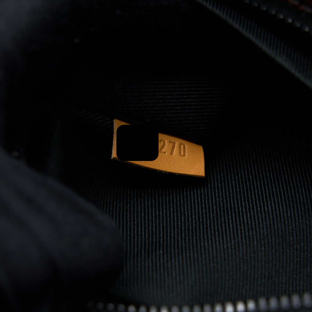 X NIGO MINI SOFT TRUNK DAMIER EBENE MATTE BLACK HARDWARE