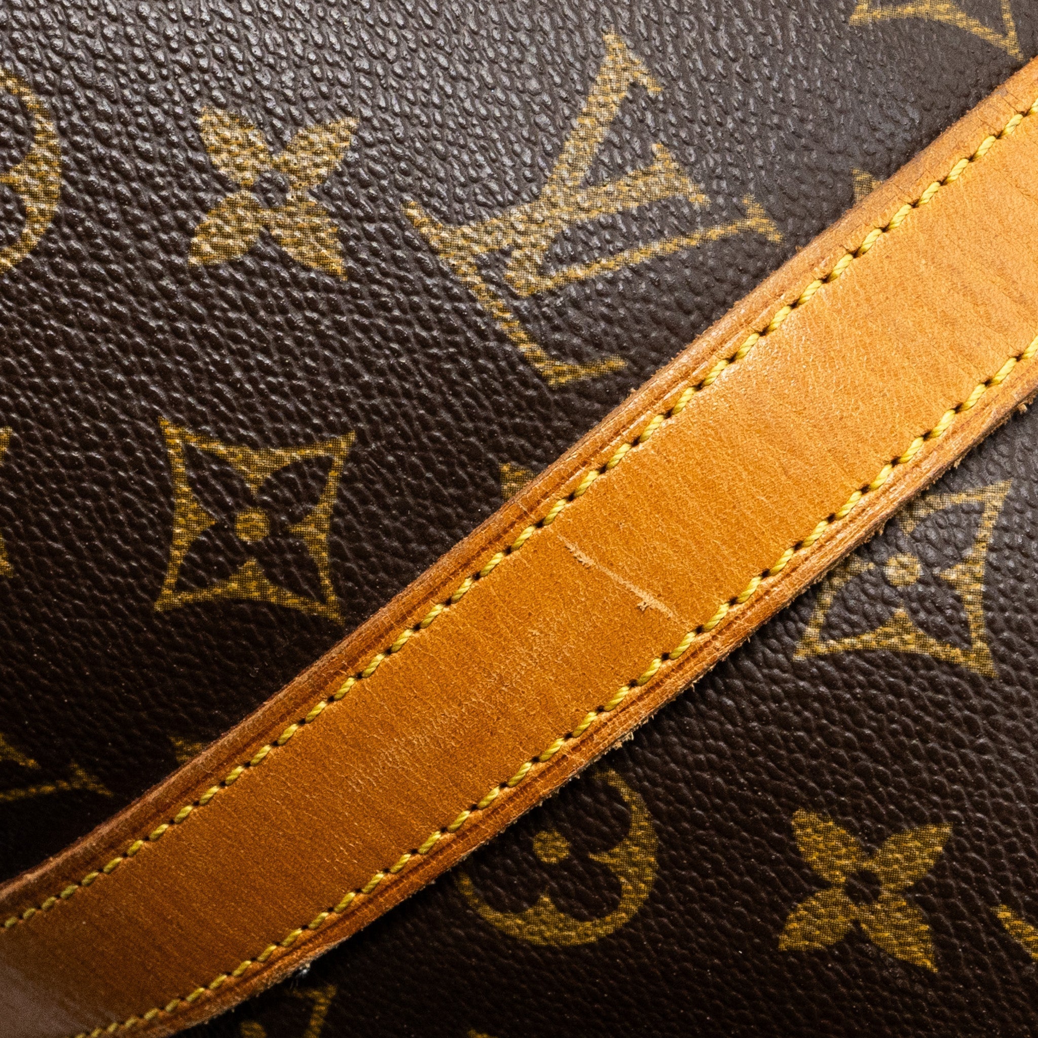 VINTAGE ZIPPER TRAVEL BAG MONOGRAM CANVAS GHW