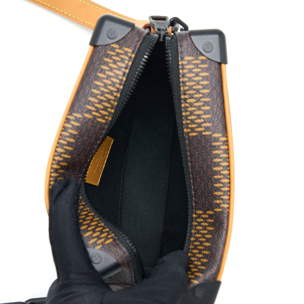 X NIGO MINI SOFT TRUNK DAMIER EBENE MATTE BLACK HARDWARE