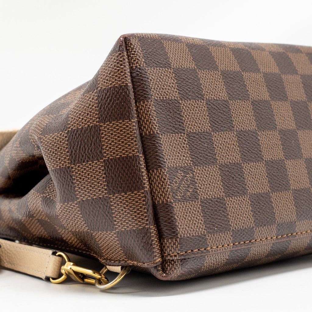 CLAPTON BACKPACK DAMIER EBENE/LIGHT PINK GHW