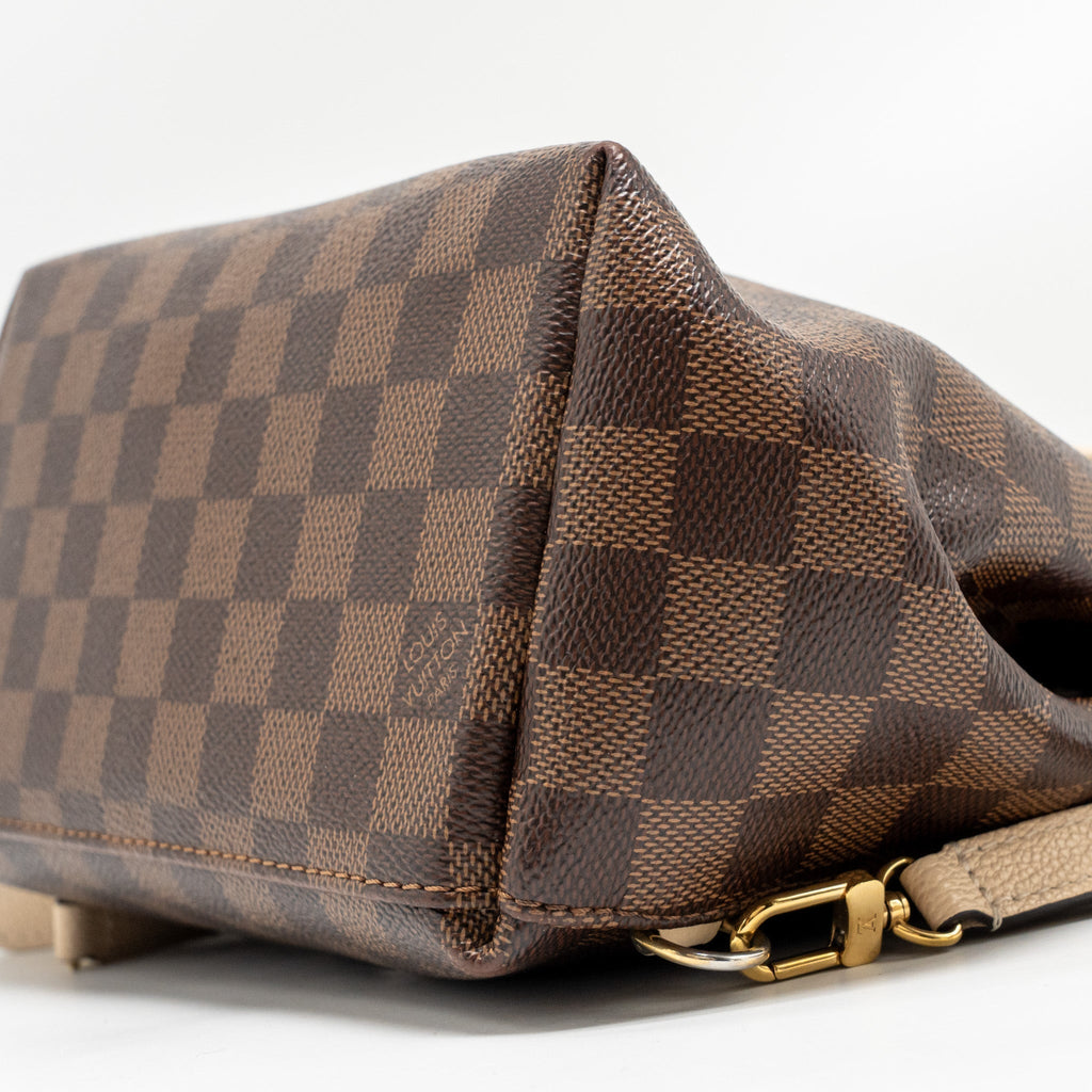 CLAPTON BACKPACK DAMIER EBENE/LIGHT PINK GHW
