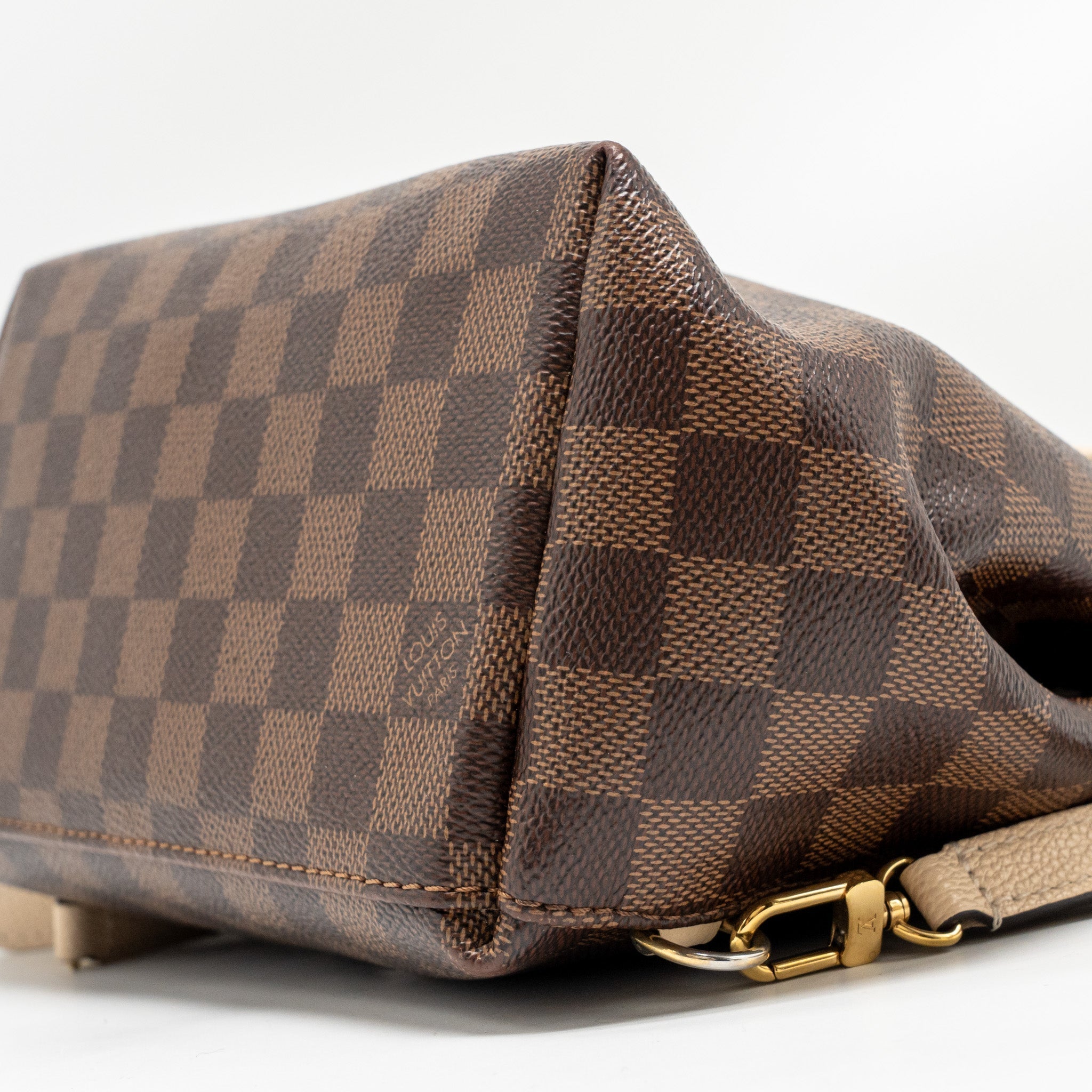 CLAPTON BACKPACK DAMIER EBENE/LIGHT PINK GHW
