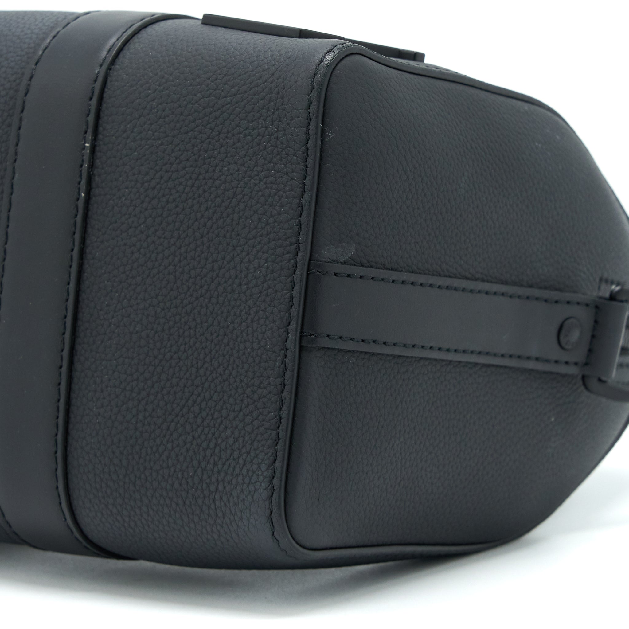 CITY KEEPALL GRAINED CALFSKIN BLACK WITH BLACK HARDWARE (NEW VERSION)