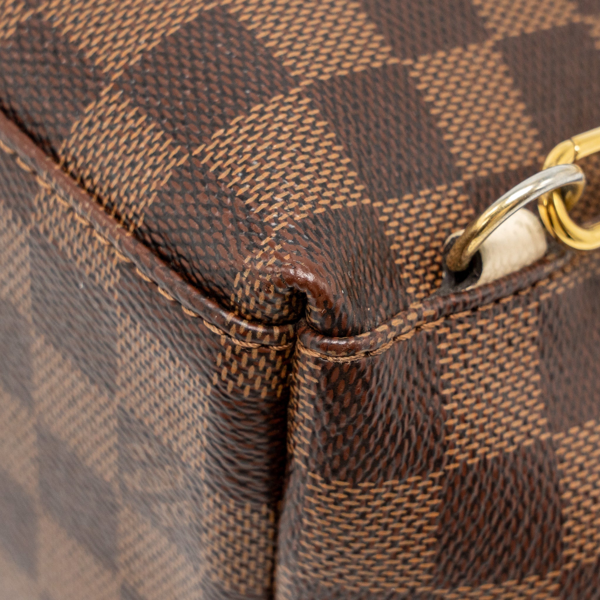 CLAPTON BACKPACK DAMIER EBENE/LIGHT PINK GHW