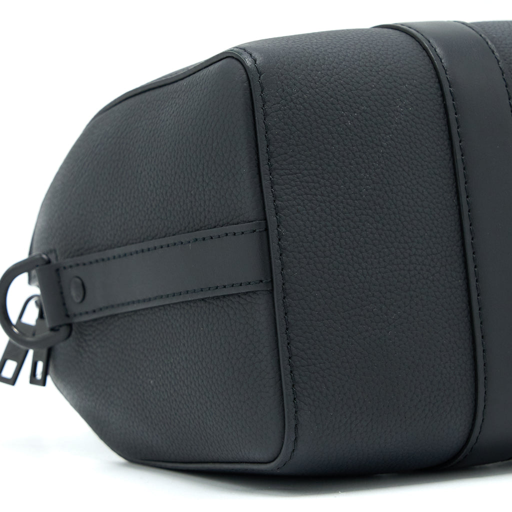 CITY KEEPALL GRAINED CALFSKIN BLACK WITH BLACK HARDWARE (NEW VERSION)