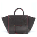 LARGE PHANTOM LUGGAGE BAG CALFSKIN DARK GREY/PINK