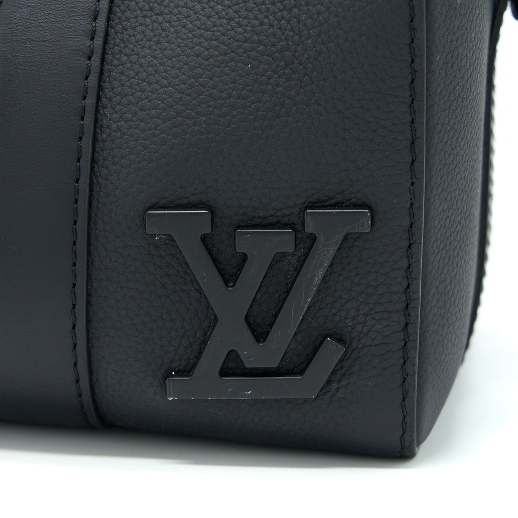 CITY KEEPALL GRAINED CALFSKIN BLACK WITH BLACK HARDWARE (NEW VERSION)