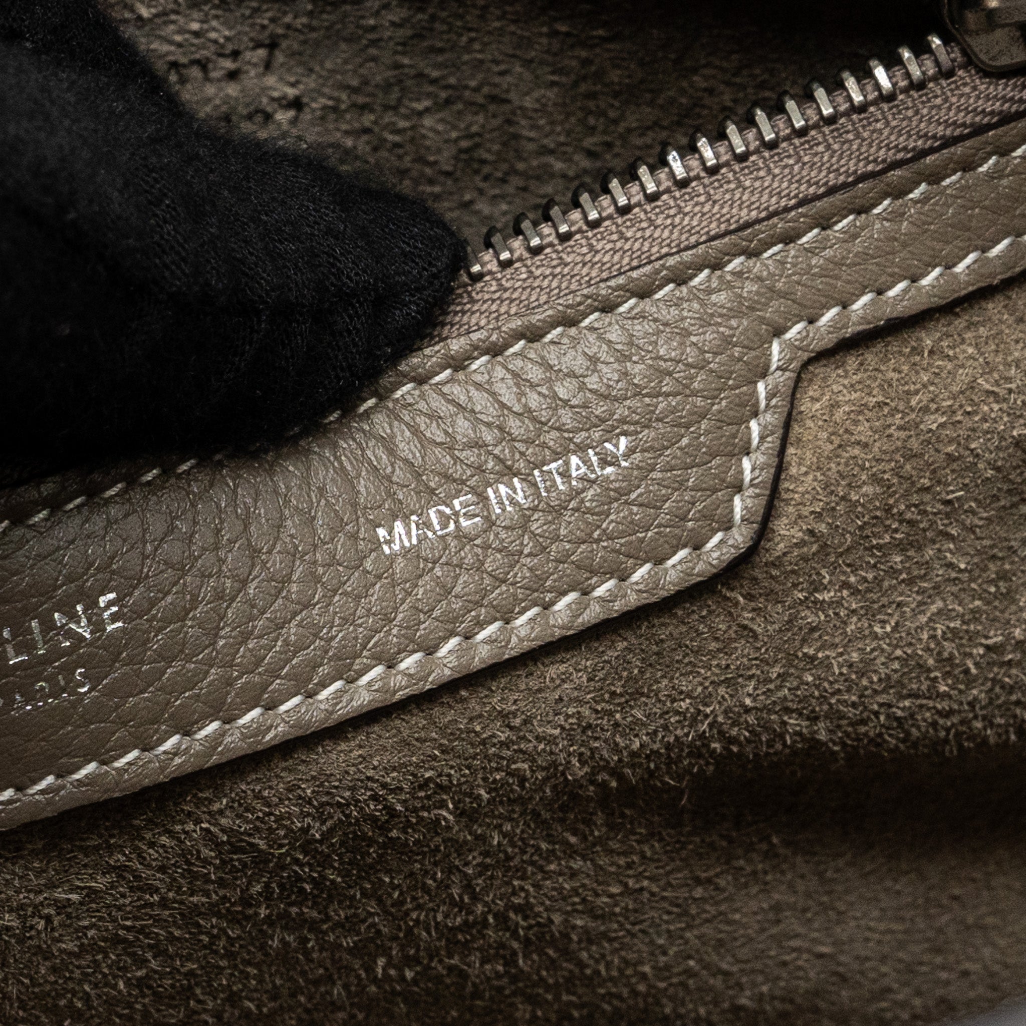 MICRO LUGGAGE BAG CALFSKIN GREY SHW