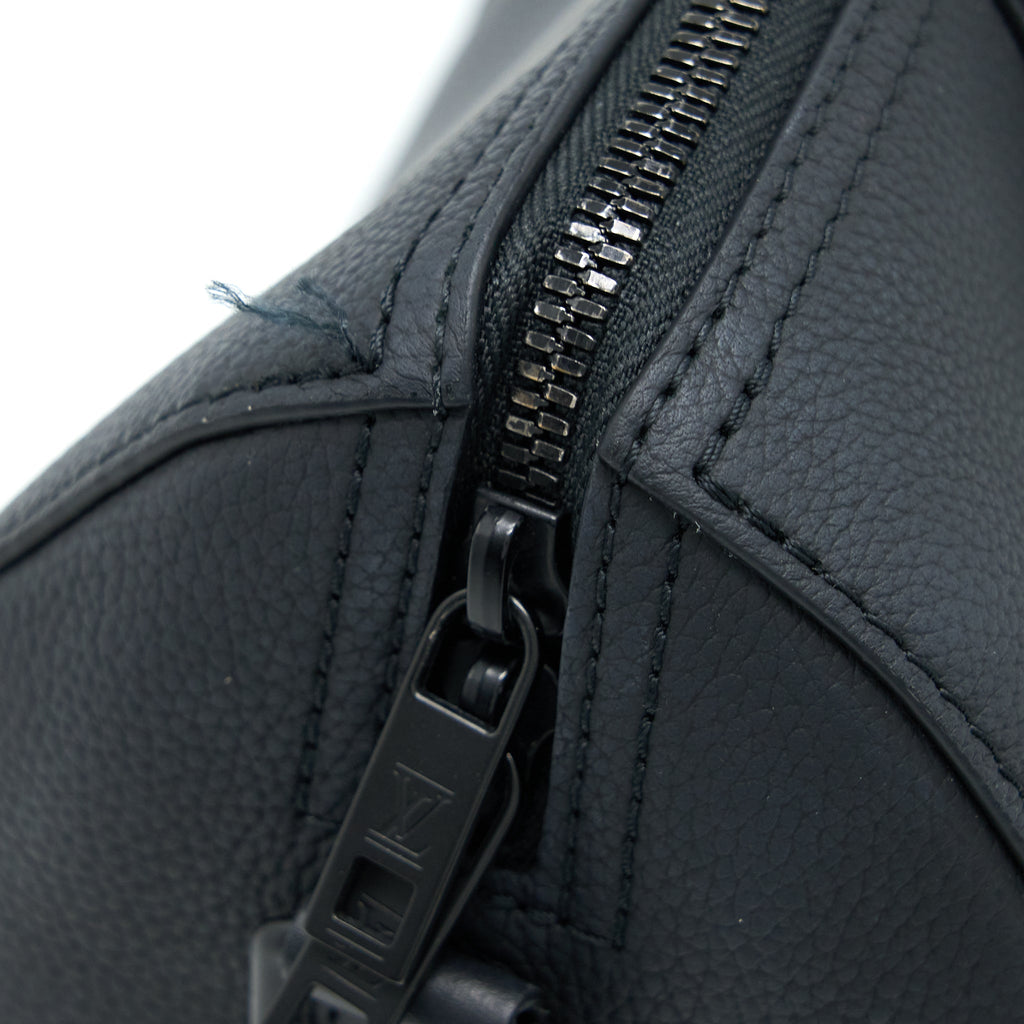 CITY KEEPALL GRAINED CALFSKIN BLACK WITH BLACK HARDWARE (NEW VERSION)