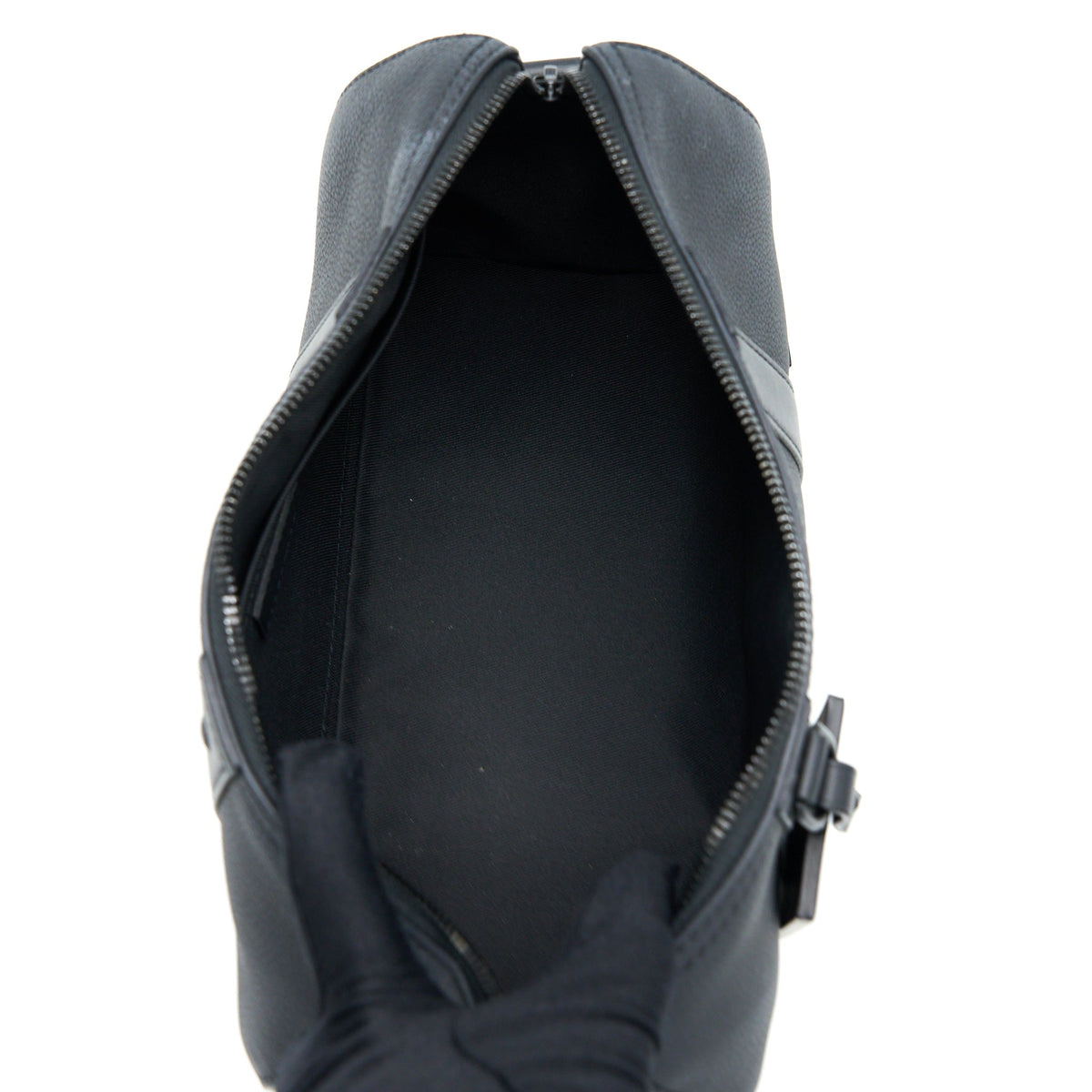 LOUIS VUITTON CITY KEEPALL GRAINED CALFSKIN BLACK WITH BLACK HARDWARE (NEW VERSION)