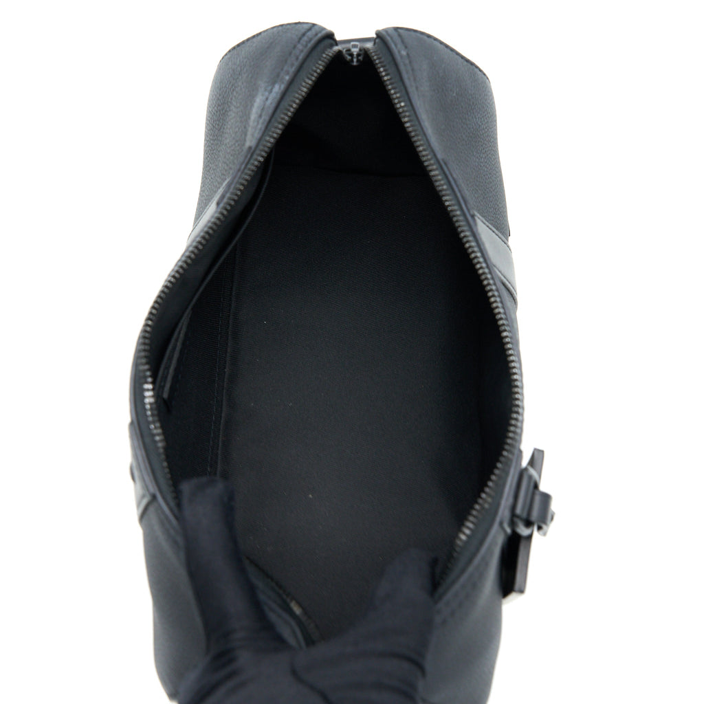 CITY KEEPALL GRAINED CALFSKIN BLACK WITH BLACK HARDWARE (NEW VERSION)