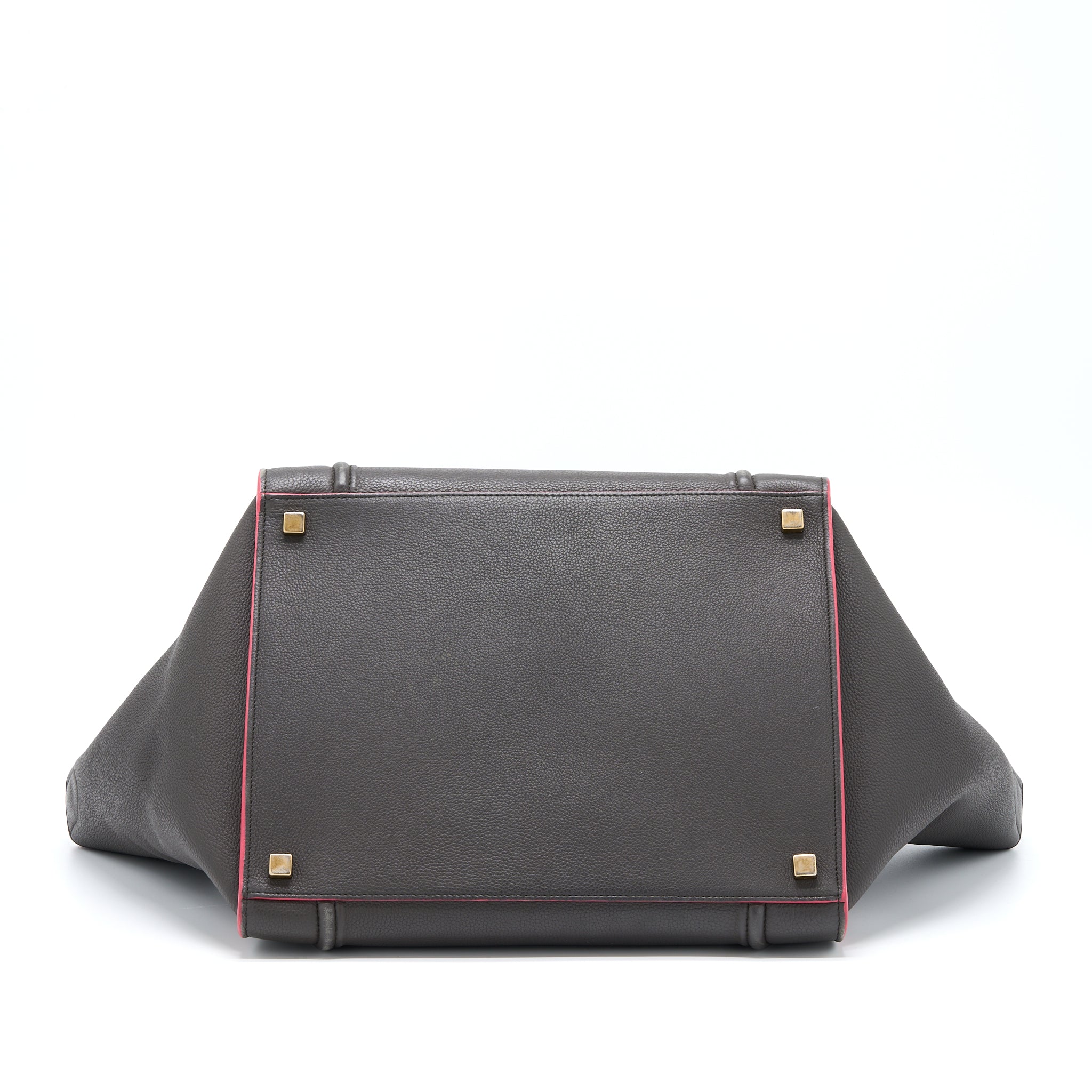 LARGE PHANTOM LUGGAGE BAG CALFSKIN DARK GREY/PINK