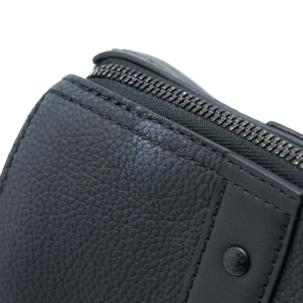 CITY KEEPALL GRAINED CALFSKIN BLACK WITH BLACK HARDWARE (NEW VERSION)